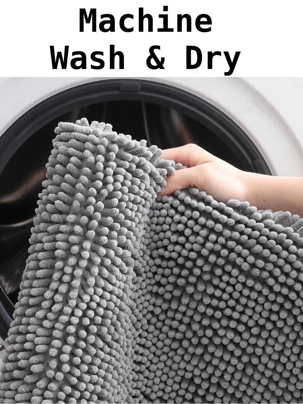 Ultra Soft Non-Slip Chenille Bath Mat